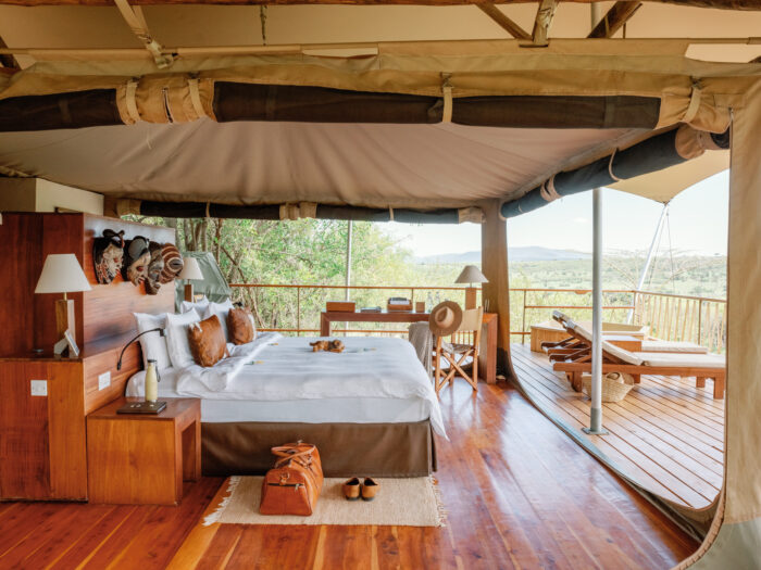 Luxury tent suite at Mara Bushtops