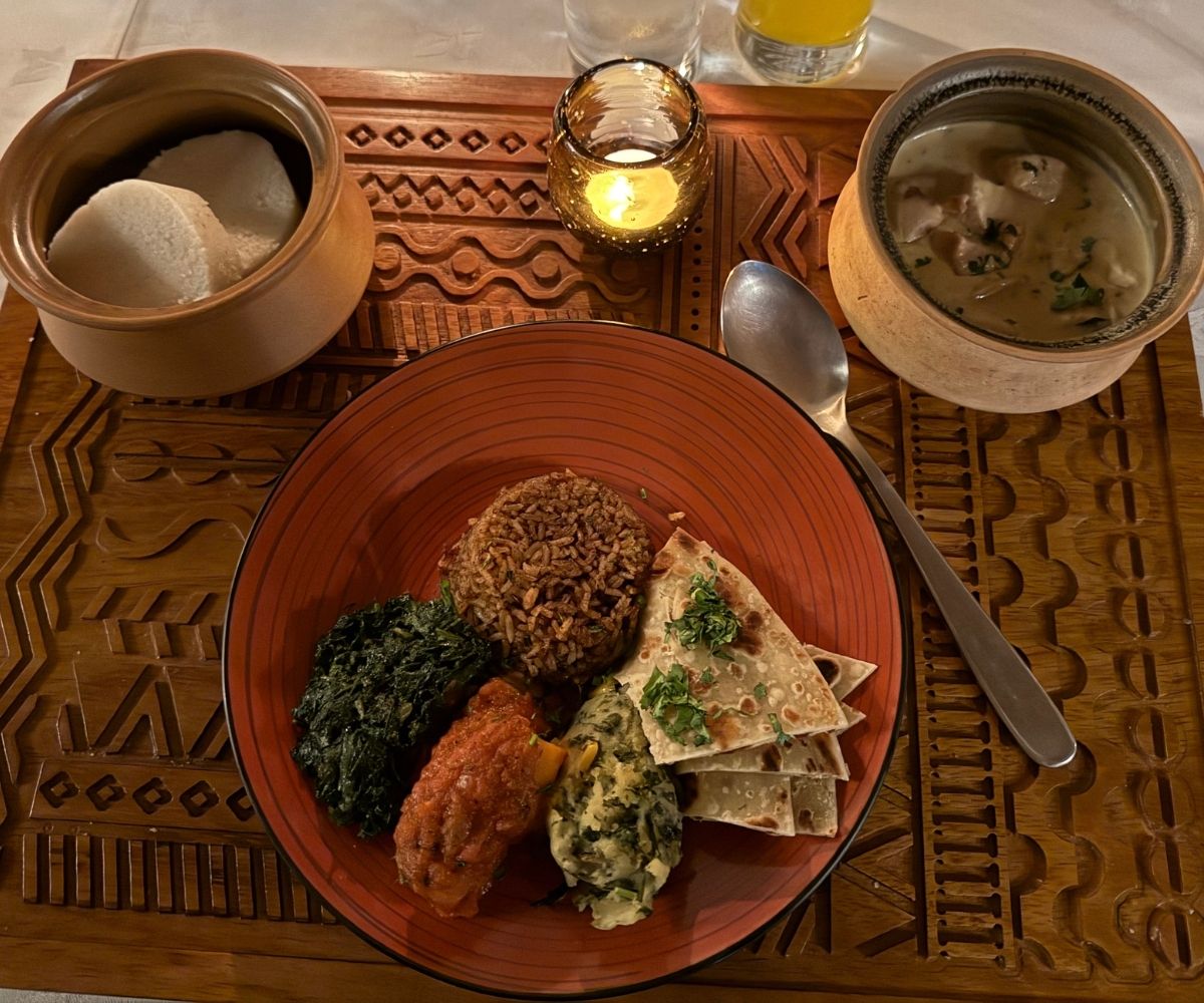 Kenyan cuisine served at Mara Bushtops